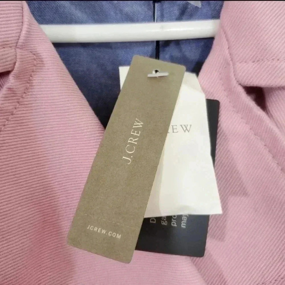 NWT! J.Crew Pale Pink Heavy Cotton Pea Coat. Size 10 - Picture 11 of 12